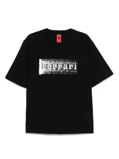 FERRARI LOGO-PRINT T-SHIRT