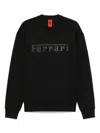 Ferrari Logo Scuba Sweatshirt In Black