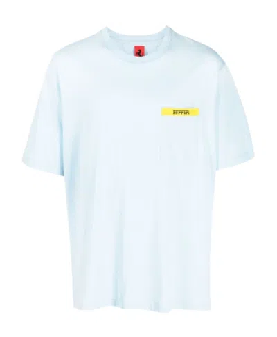 Ferrari Logo Short-sleeved T-shirt In White