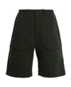 Ferrari Logo Bermuda Shorts Bermuda And Short Green In Green