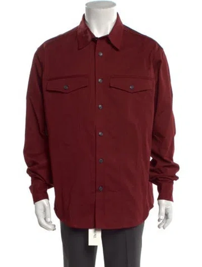 Pre-owned Ferrari Long Sleeve Shirt W/ Tags In Burgundy/red