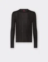 Ferrari Long-sleeved Top In Viscose And Lurex In Black