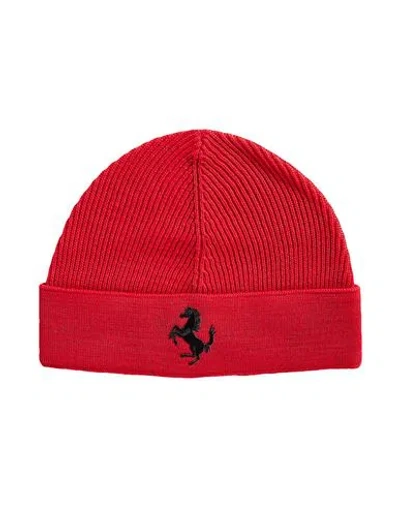 Ferrari Man Hat Red Size Onesize Wool, Acrylic