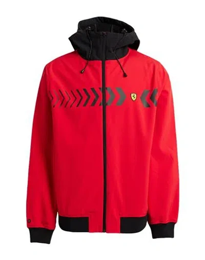 Ferrari Man Jacket Red Size Xl Polyester, Elastane
