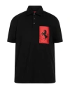 Ferrari Man T-shirt Black Size Xxl Cotton In Black