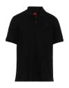 Ferrari Man Polo Shirt Black Size S Organic Cotton, Elastane In Black