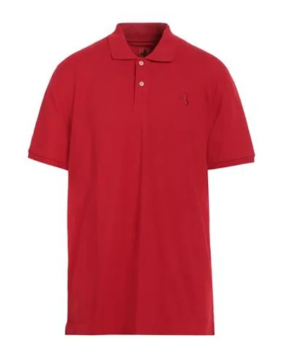 Ferrari Man Polo Shirt Red Size Xl Organic Cotton, Elastane