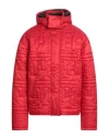 Ferrari Man Puffer Red Size L Recycled Polyamide, Polyester, Polyamide, Elastane In Red