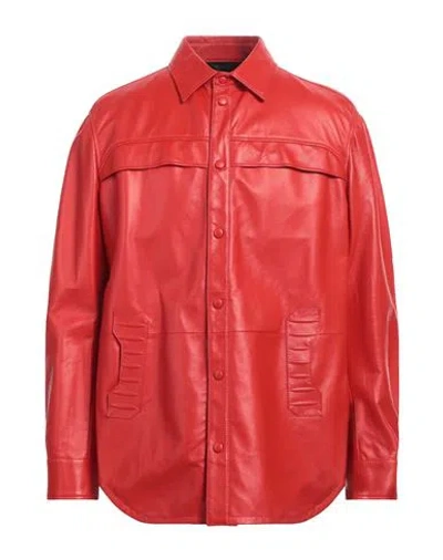 Ferrari Man Shirt Red Size L Lambskin