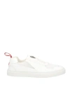 Ferrari Man Sneakers White Size 13 Soft Leather, Textile Fibers In White
