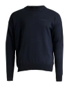 Ferrari Man Sweater Midnight Blue Size 40 Silk, Cotton In Blue