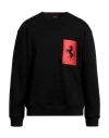 Ferrari Felpa In Cotone Nera In Black