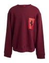 Ferrari Man Sweatshirt Burgundy Size Xxxl Cotton, Polyamide In Red