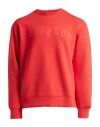 Ferrari Man Sweatshirt Red Size Xl Viscose, Polyurethane, Elastane In Red