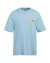Ferrari Man T-shirt Azure Size M Cotton In Blue