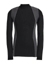 Ferrari Man Turtleneck Black Size L Wool, Viscose, Polyester In Black
