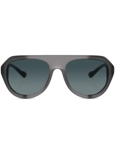 Ferrari Aviator-frame Sunglasses In Grey