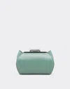 Ferrari Medium-size Bowling Bag In Semi-gloss Smooth Leather In Ficus Green