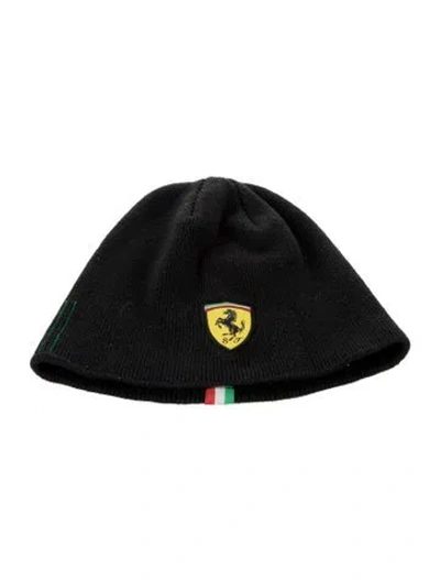 Pre-owned Ferrari Men's Beanie In Black