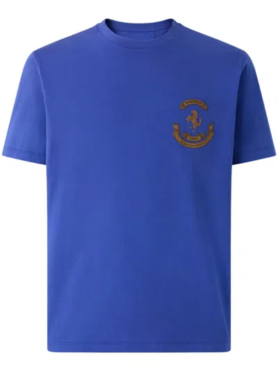 Ferrari Men Blue Crew Neck T-shirt