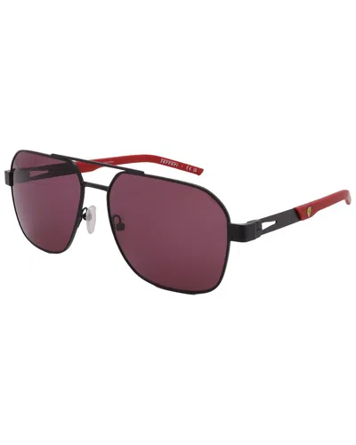 Ferrari Men's Fz5003 57mm Sunglasses In Black
