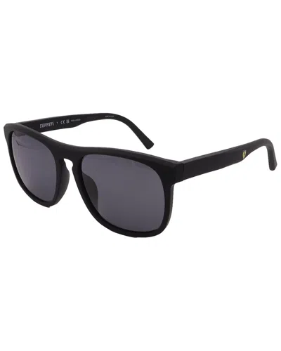 Ferrari Men's Fz6020u 57mm Polarized Sunglasses In Black
