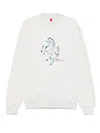 Ferrari Prancing Horse Graphic Sweatshirt In White