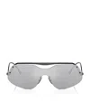 Ferrari Oversized Frame Sunglasses In Black
