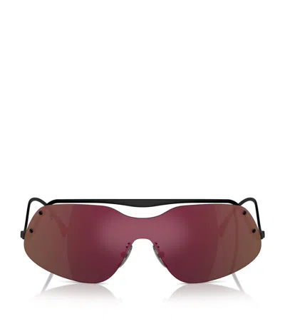 Ferrari Metal Fh1007 Sunglasses In Black