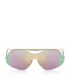 Ferrari Metal Fh1007 Sunglasses In Gold