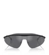 Ferrari Fh1015 Wraparound-frame Sunglasses In Black