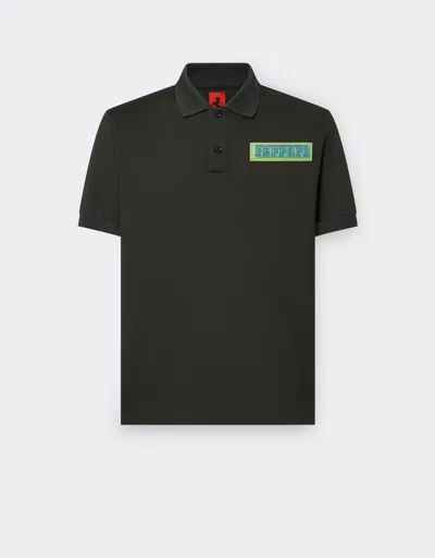 Ferrari Miami Collection Cotton Polo Shirt In Ingrid