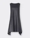 Ferrari Midi Dress In Nappa Leather In Navy