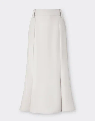 Ferrari Midi Skirt In Recycled Satin In Ecru
