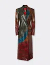 Ferrari Misted Leather Coat In Multi