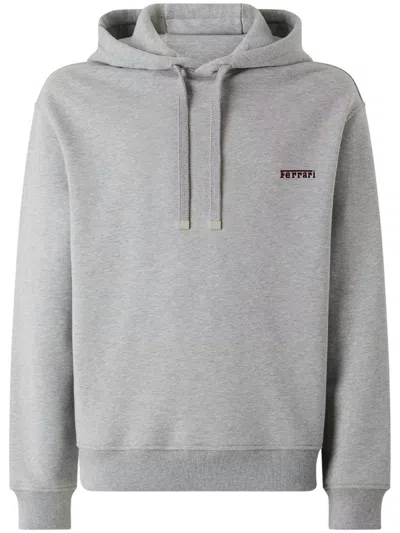 Ferrari Motorsport-inspired Crewneck Sweater In Gray