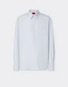 Ferrari Multistriped Cotton Shirt In White