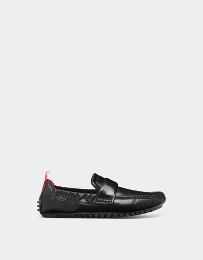 Ferrari Nappa Leather Driver Shoe In Black