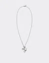 Ferrari Necklace With Prancing Horse In Charcoal