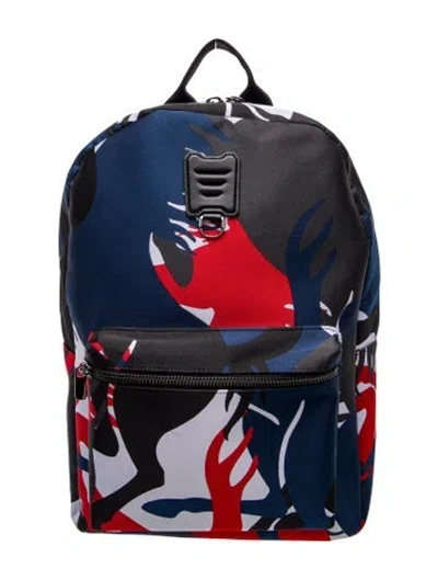 Pre-owned Ferrari Nylon Backpack In Blue