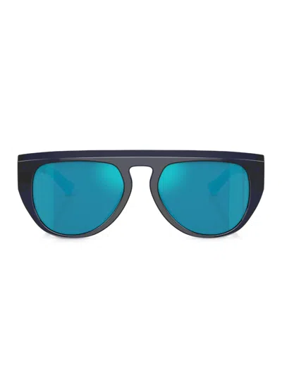 Ferrari Oval-frame Sunglasses In Blue