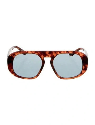 Pre-owned Ferrari Oversize Tinted Sunglasses In Neutrals