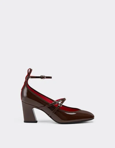 Ferrari Patent Leather Mary Jane Pumps