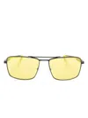 Ferrari Pilot-frame Sunglasses In Black