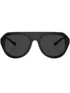 Ferrari Pilot-frame Sunglasses In Black