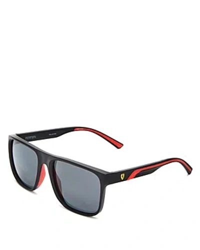 Ferrari Polarized Square Sunglasses, 59mm In Brown