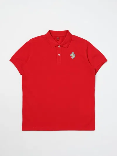 Ferrari Polo Shirt  Kids Color Red
