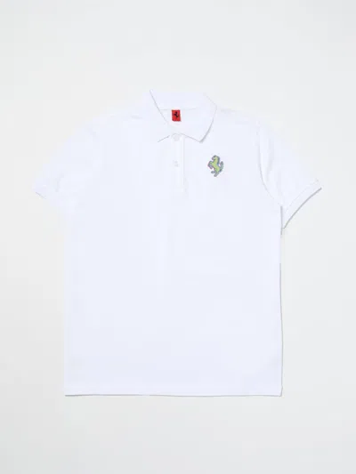 Ferrari Polo Shirt  Kids Color White