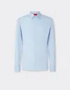 Ferrari Poplin Shirt With Embroidered  Logo