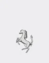 Ferrari Prancing Horse Brooch In Charcoal